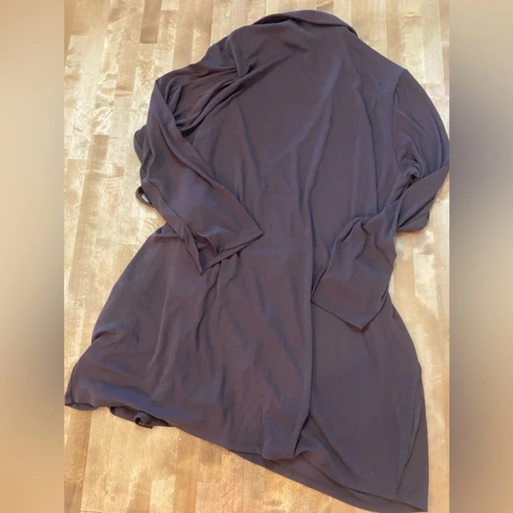 H&M Plus Sized Brown Wrap Dress Mini Long Sleeve Size 4XL NWT - Picture 5 of 12